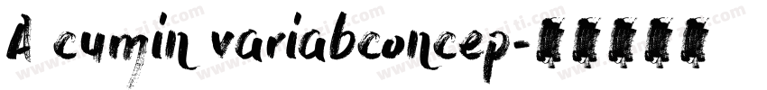 A cumin variabconcep字体转换